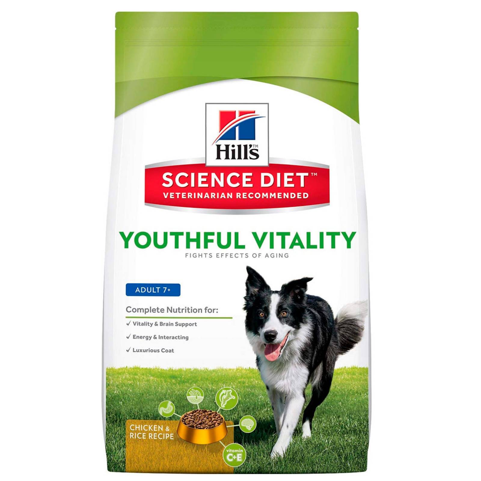 Kit Bulto + 2 Latas Youthful Vitality Hill's Science Diet