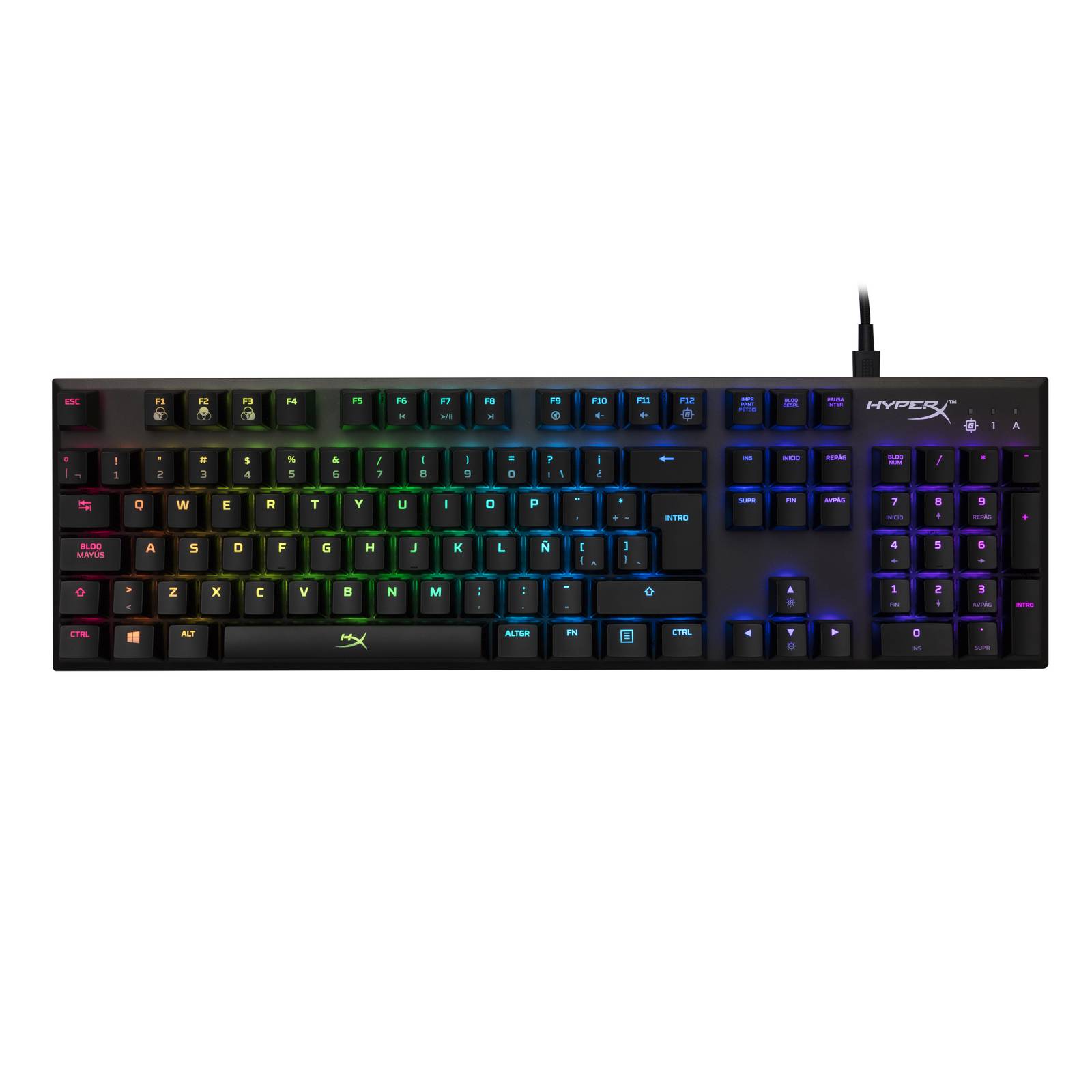 Teclado Mecánico Gaming TGB Led Alloy FPS Silver HyperX