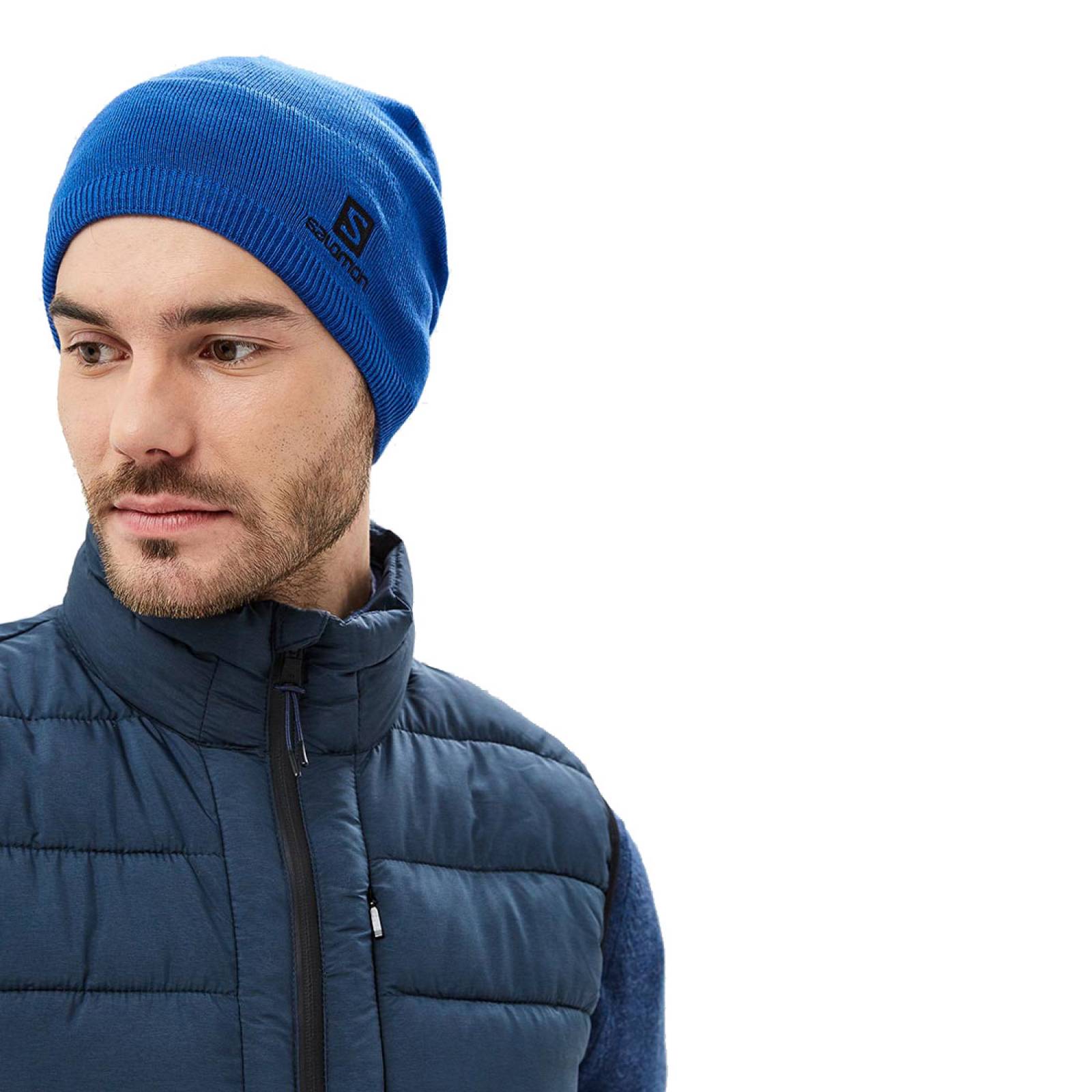 Gorro Beanie Esquí Montaña Invierno Unisex Azul Salomon