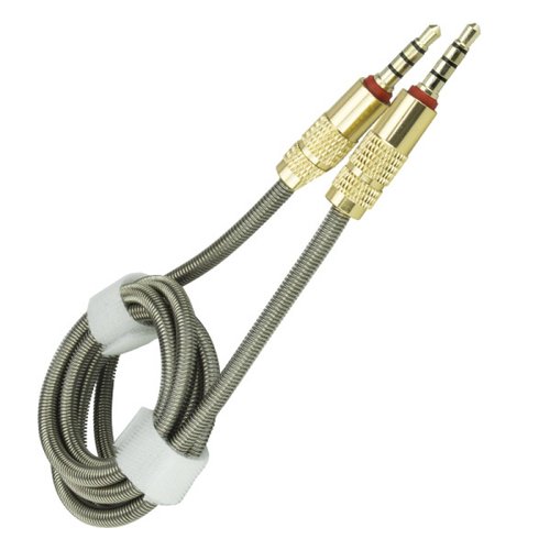 Cable auxiliar audio Master 1 m Cable reforzado  MC-IRONAUX