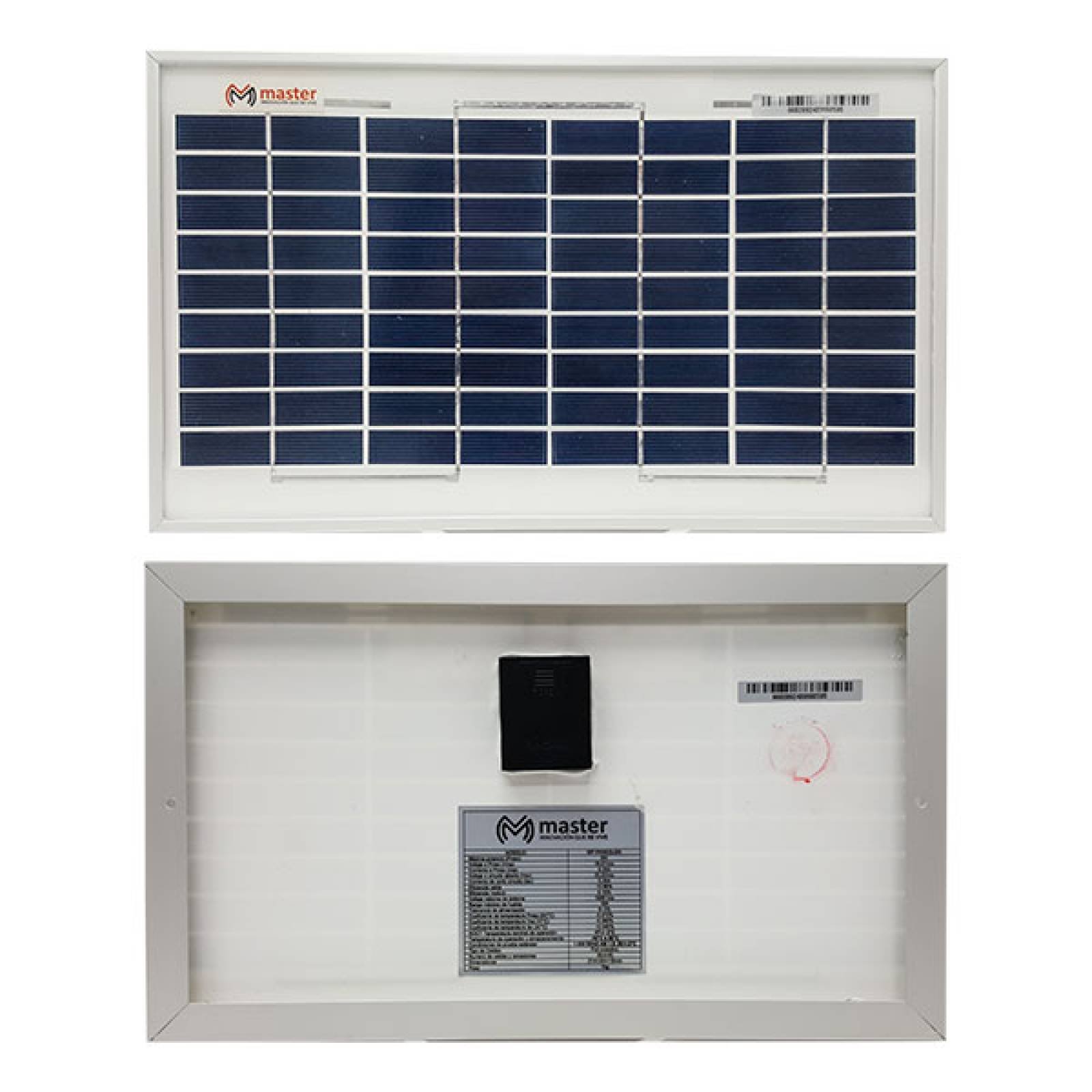 Panel solar policristalino Master Silicona MP-PANSOL6W
