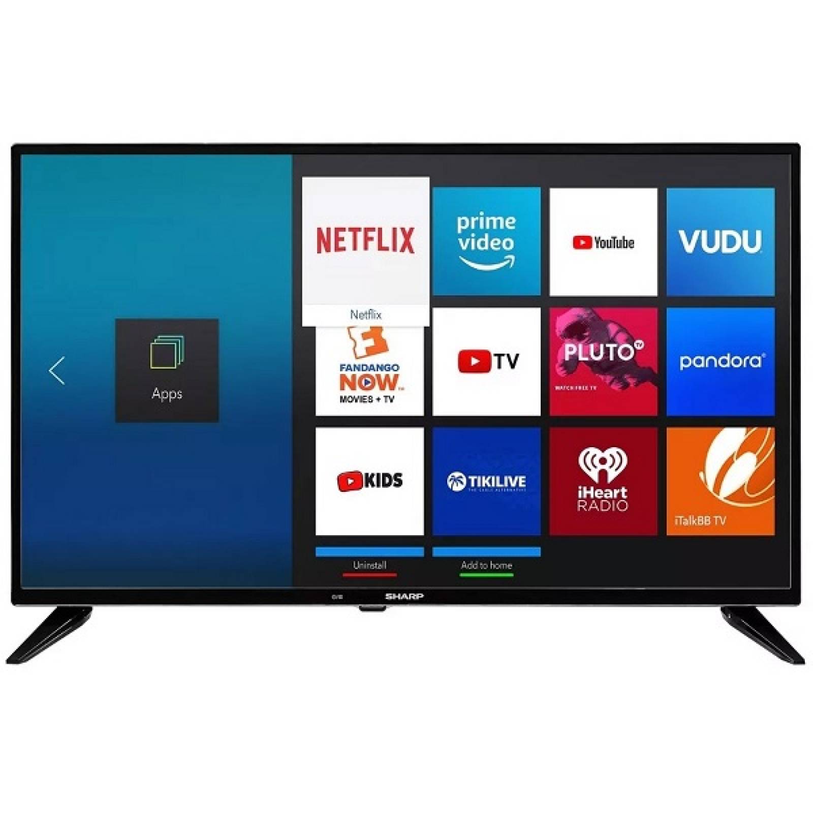 Smart Tv 58 Sharp Led 4k Uhd Hdr Roku Lc 58q7330u Reacondicionado