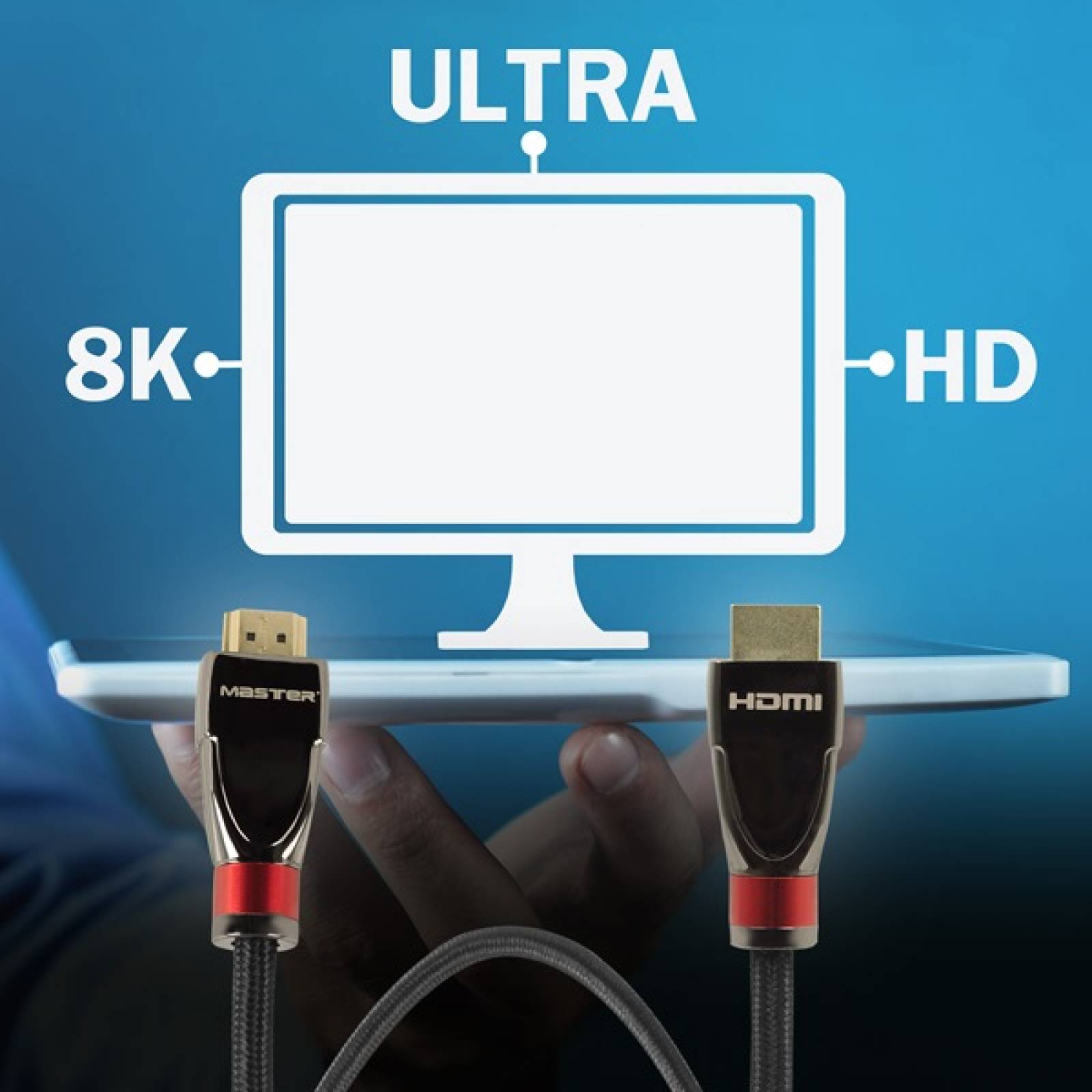 Cable HDMI 2.1 Master HDR Hasta 8K 2 metros MC-HDMI2-8K