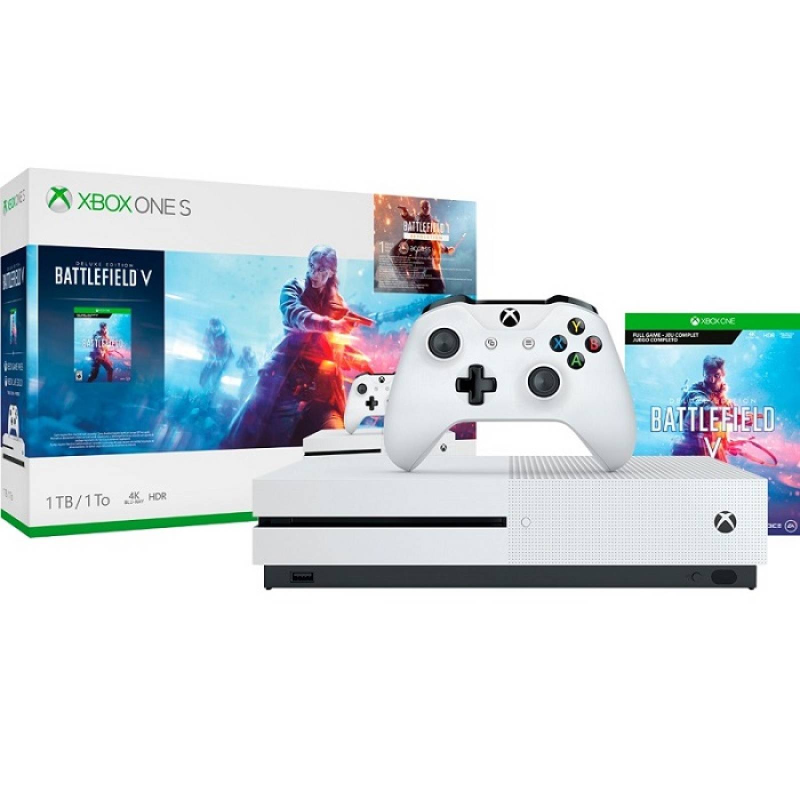 Xbox One S 1 TB Bundle Battlefield V Game Pass Xbox Live