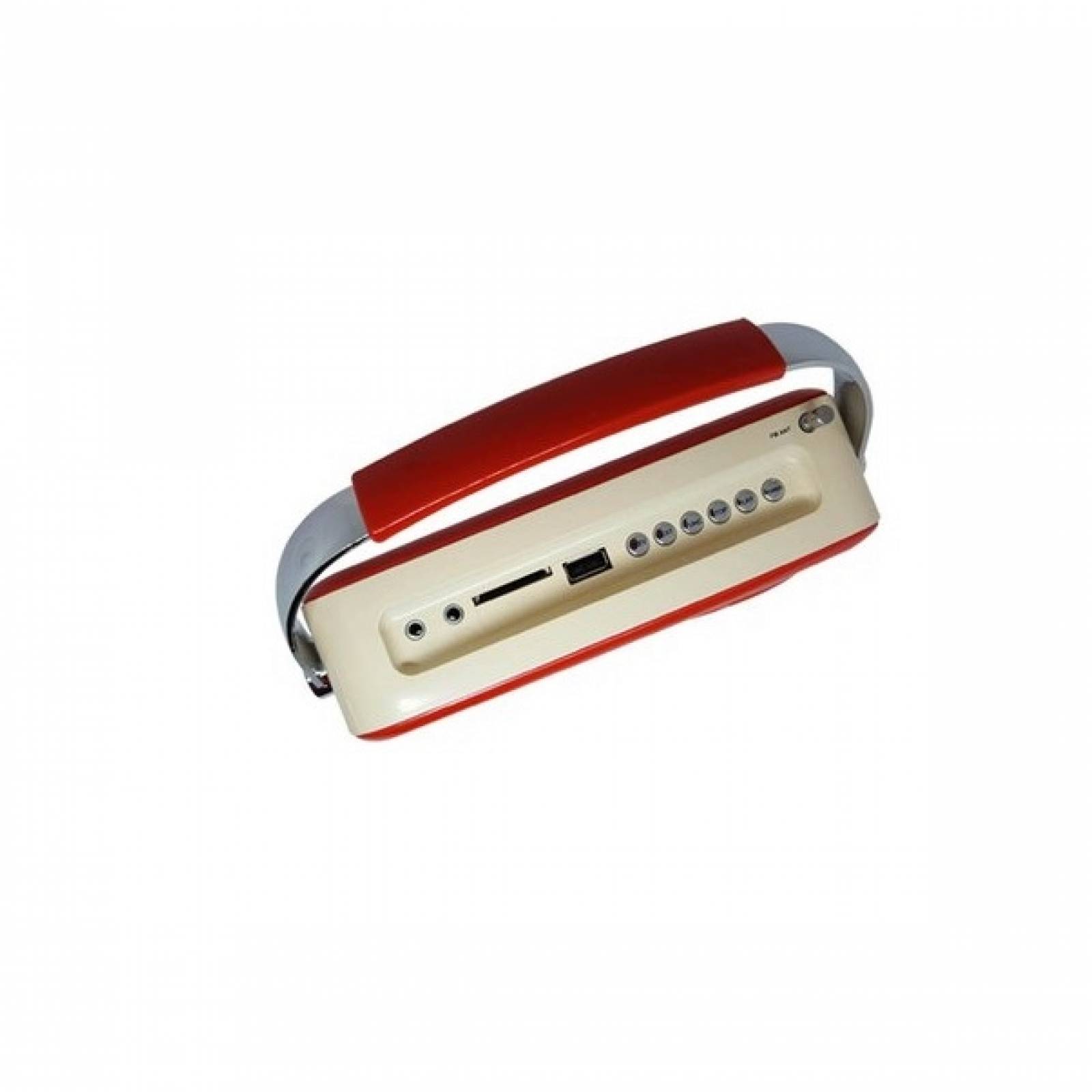 Bocina roja Select Sound Bluetooth USB Micro SD BT1010