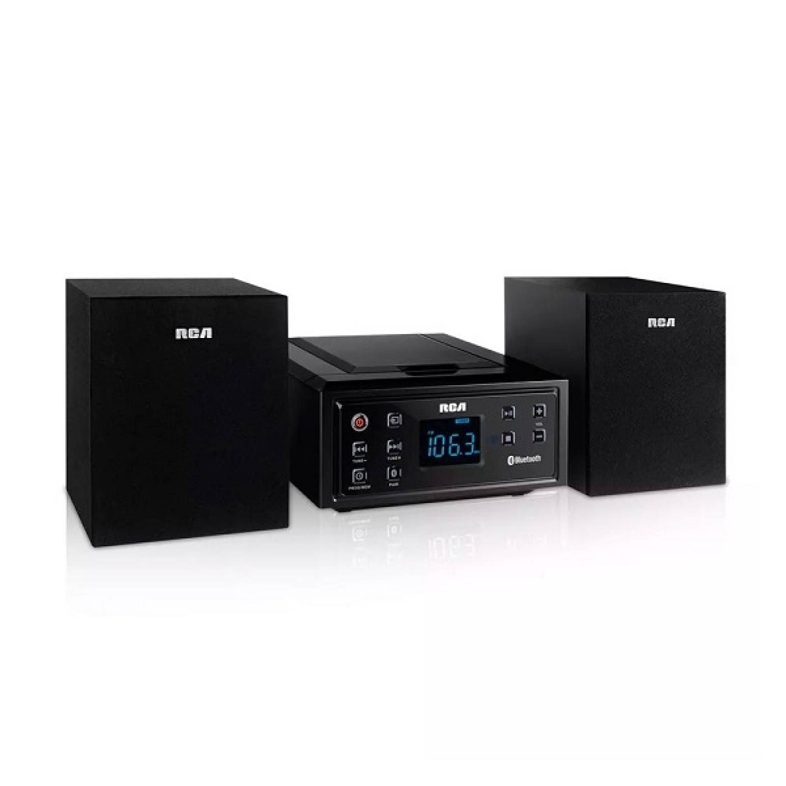 Mini componente Negro RCA Radio Bluetooth USB RS2929B - Reacondicionado