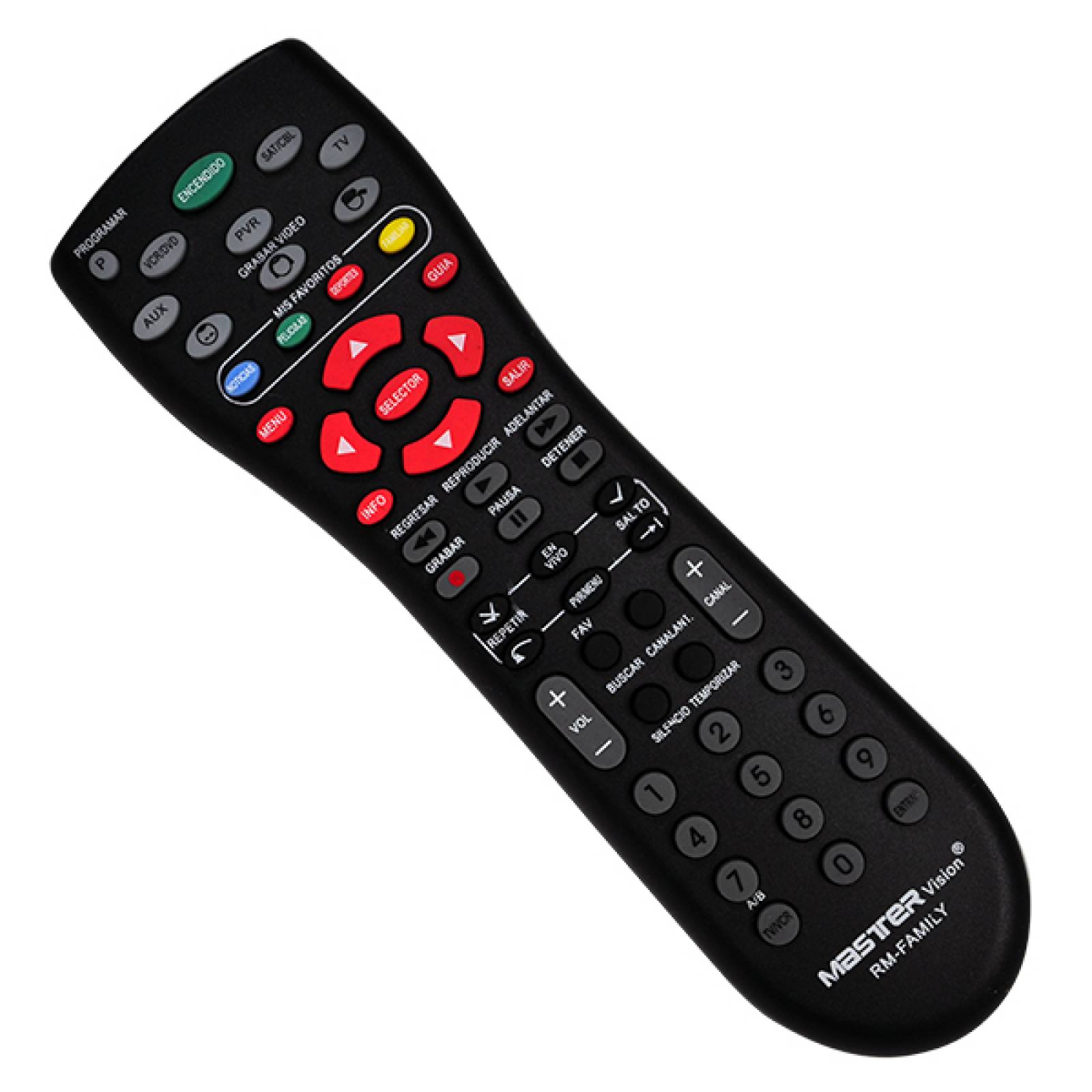 Control remoto TV  y DVD Master Universal 6 en 1 RM-FAMILY