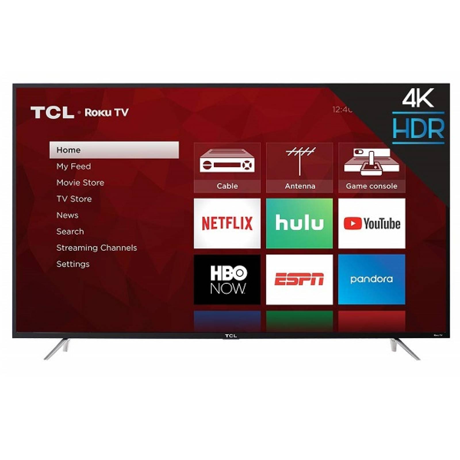 Smart TV TCL 65 Pulgadas 4K UHD HDR Roku TV 65S421 - Reacondicionado