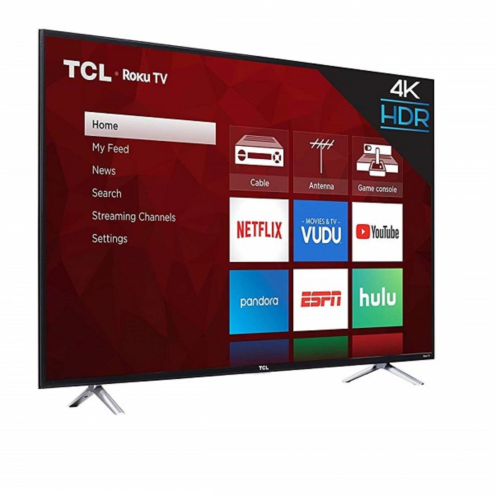 Smart TV TCL 65 Pulgadas 4K UHD HDR Roku TV 65S421 - Reacondicionado