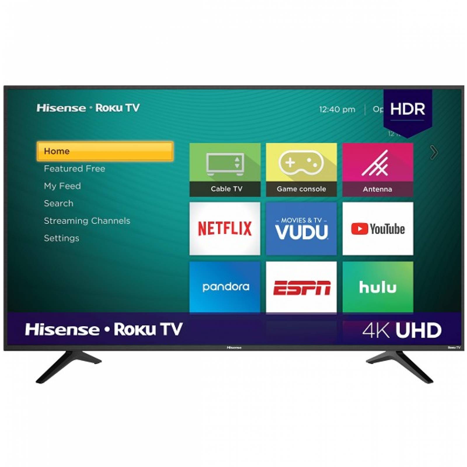 Smart TV Hisense 60 4K UHD Smart TV HDR Roku TV 60R6E - Reacondicionado
