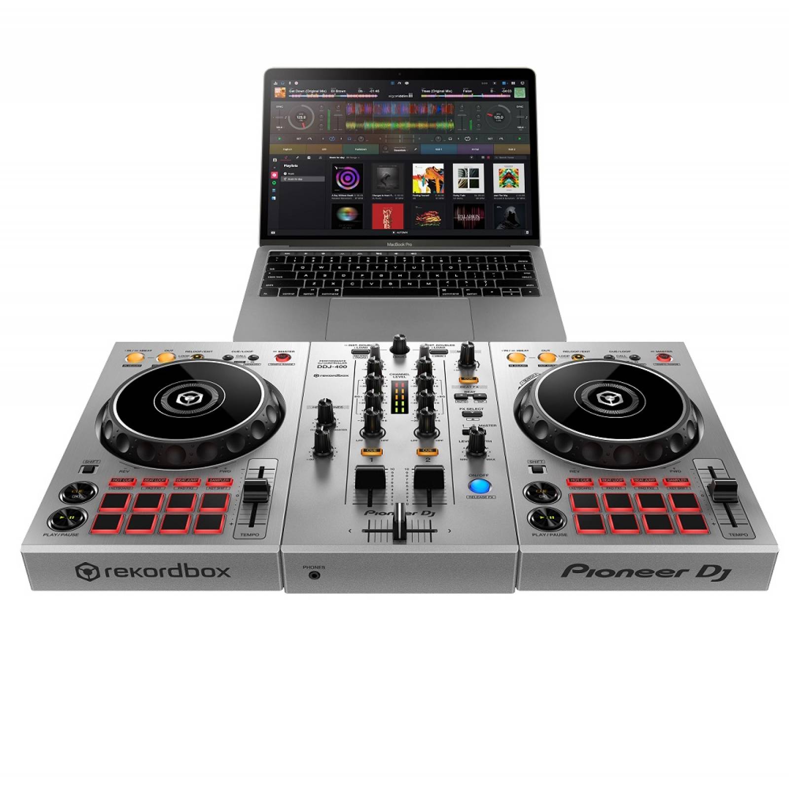 Controladora DJ Pioneer Plata 2 canales rekordbox DDJ-400