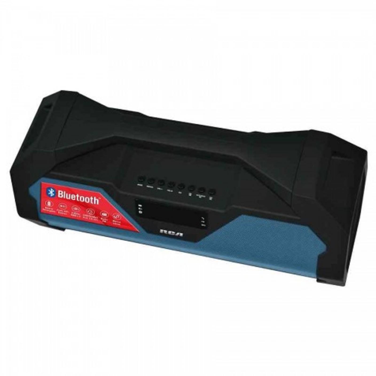 Bocina Portatil RCA Bluetooth USB Recargable Azul SP303BT