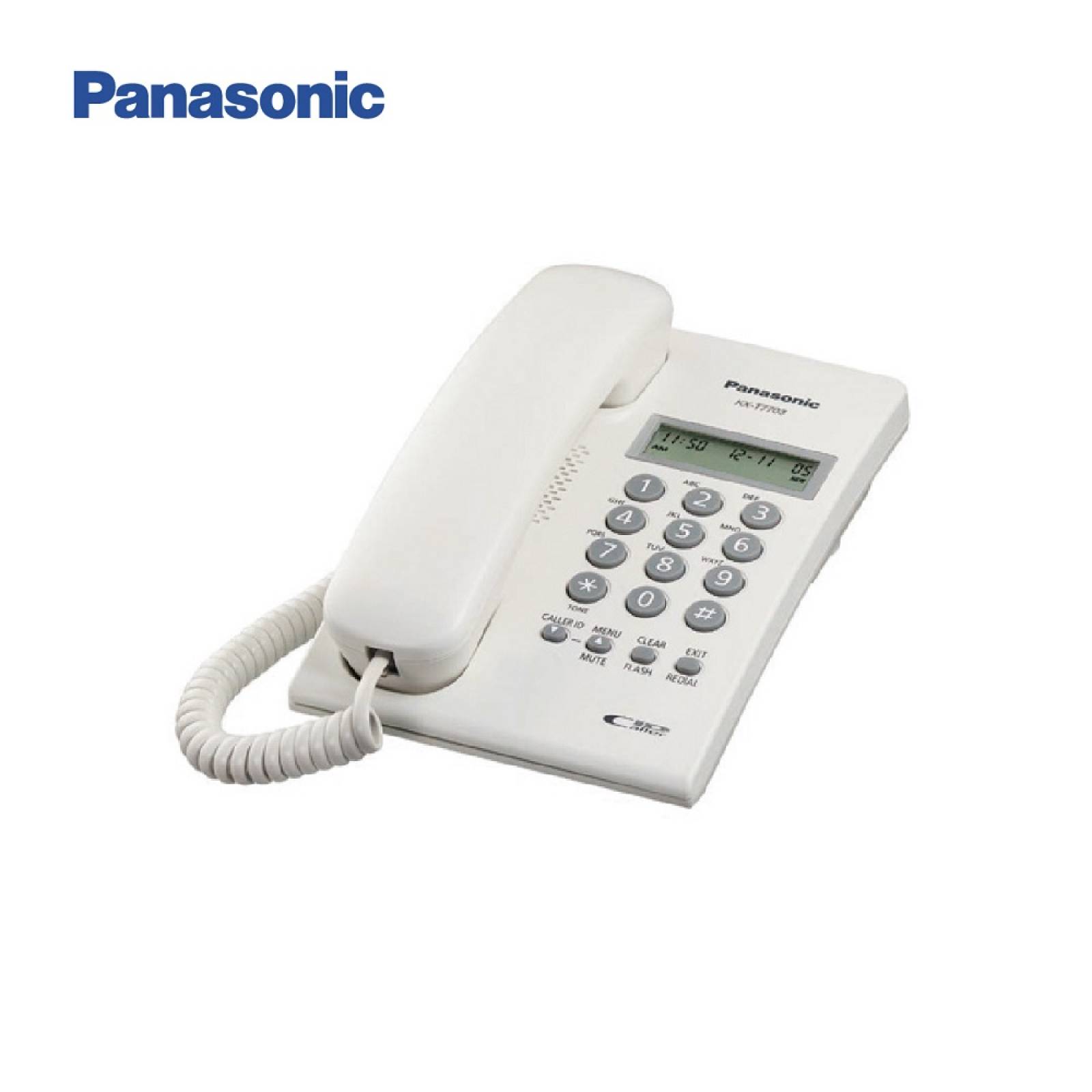 Telefono Analogico Panasonic Alambrico  LCD KX-T7703X