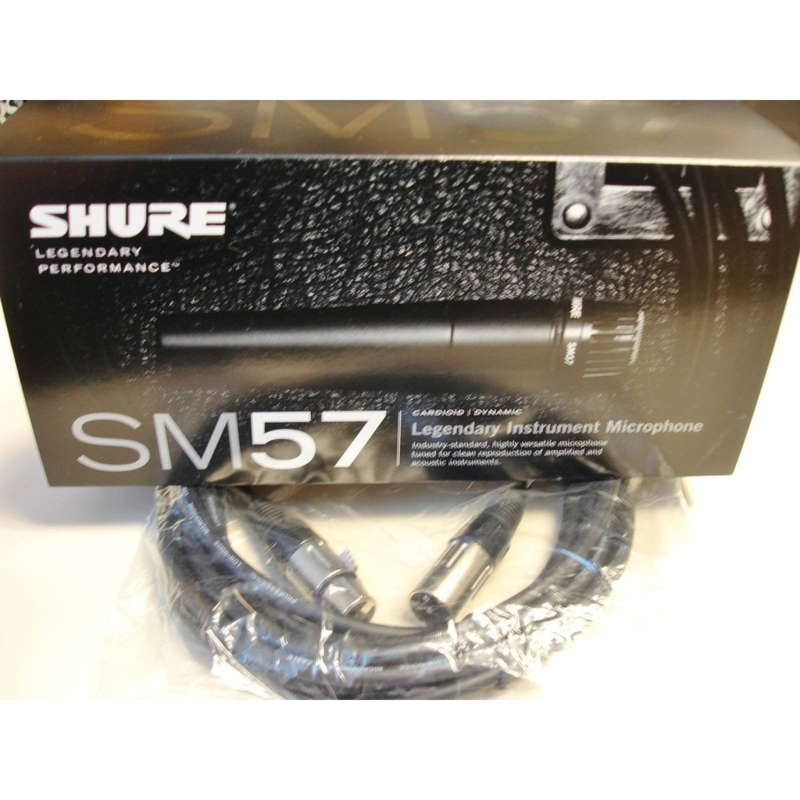 MicrÃ³fono profesional Shure para instrumentos  y voz SM57-LC