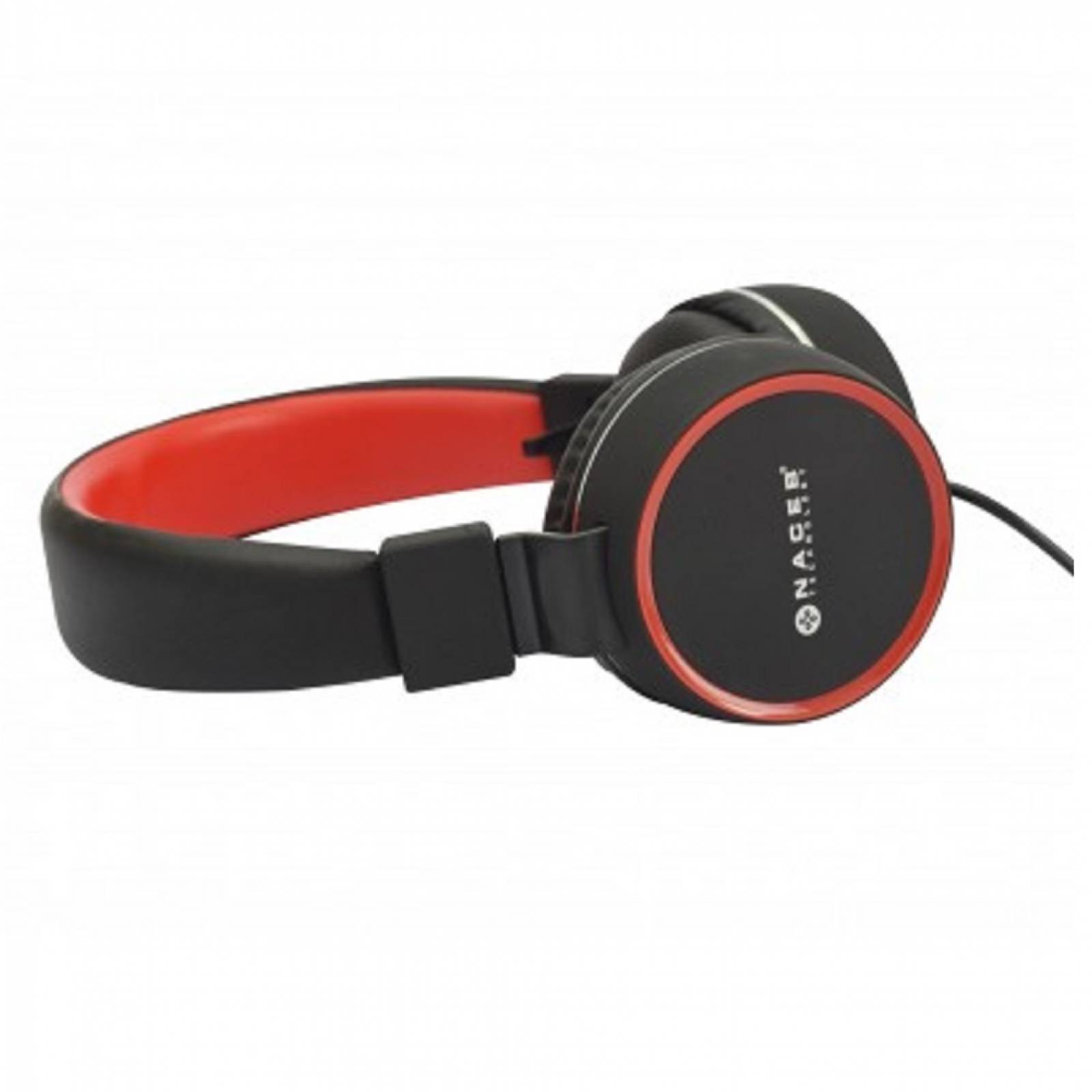 AudÃ­fonos diadema Naceb Technology rojo 1.2 m NA-0310R