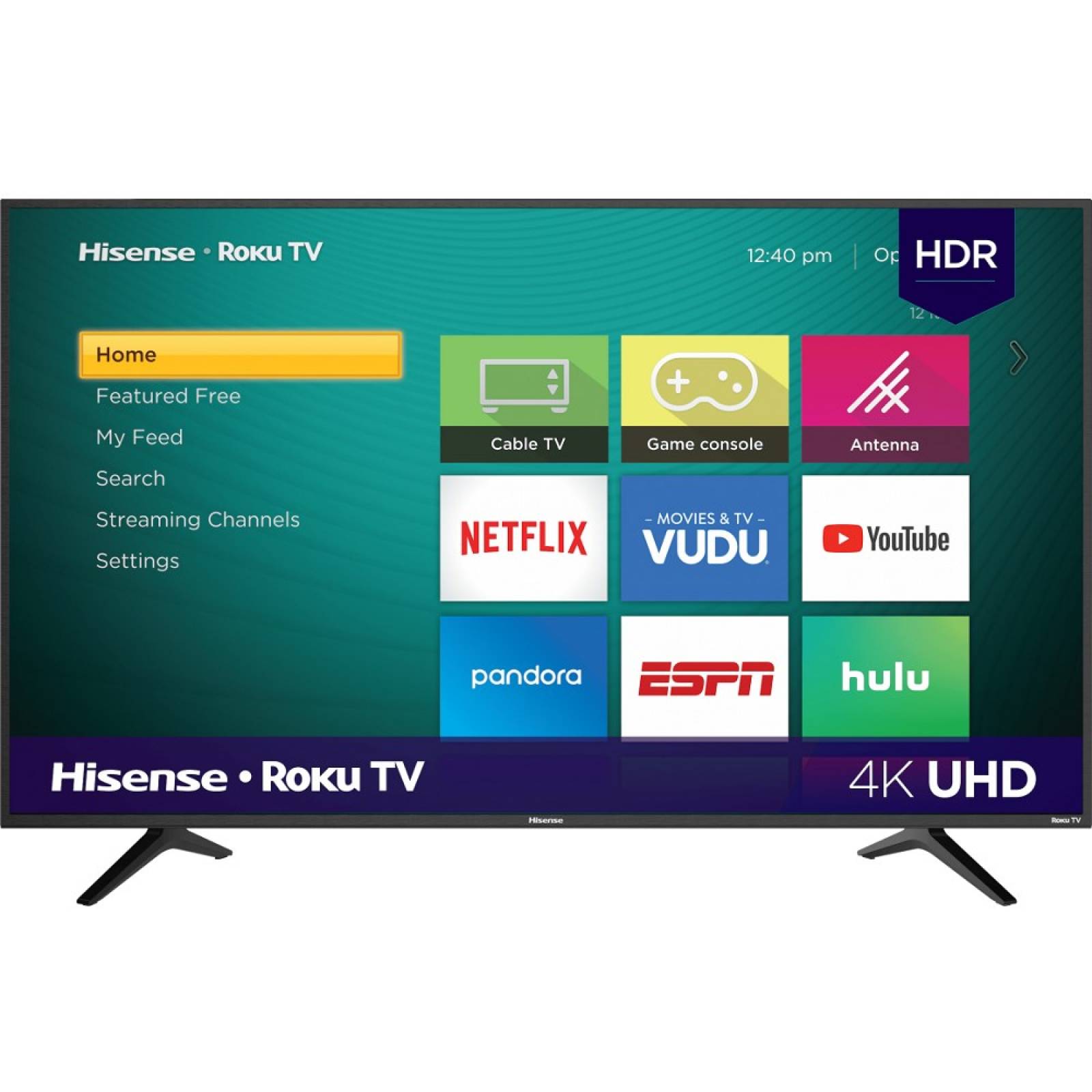 Smart TV 58 Hisense LED Roku TV HDMI 4K upscaler 58R6E - Reacondicionado