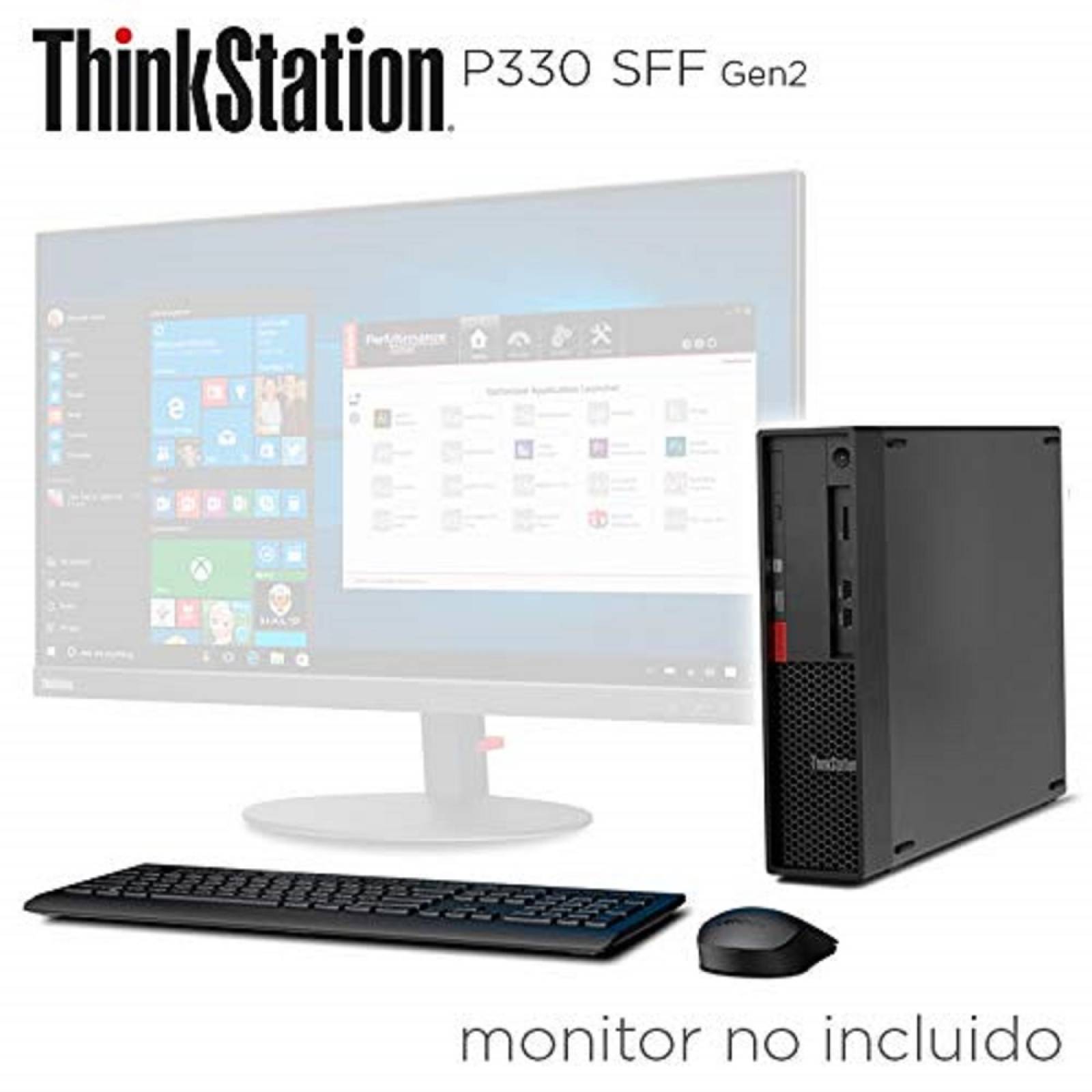 PC de Escritorio LENOVO 8 GB 1 TB HDD ThinStation P330 SFF