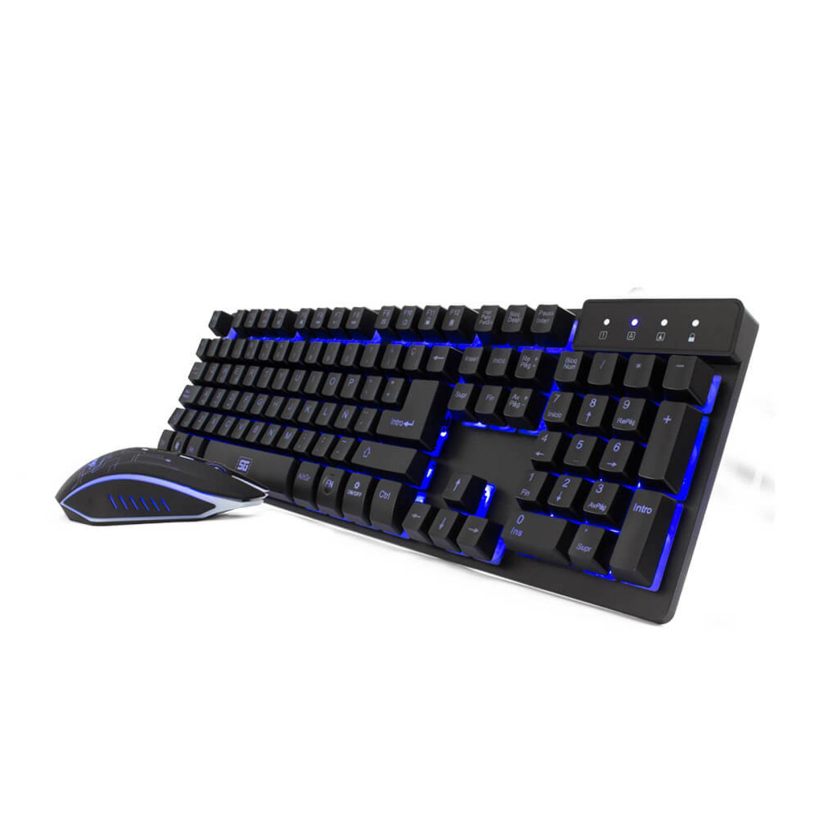 Kit de Teclado y Mouse Gaming VORAGO USB Alámbrico KM-500