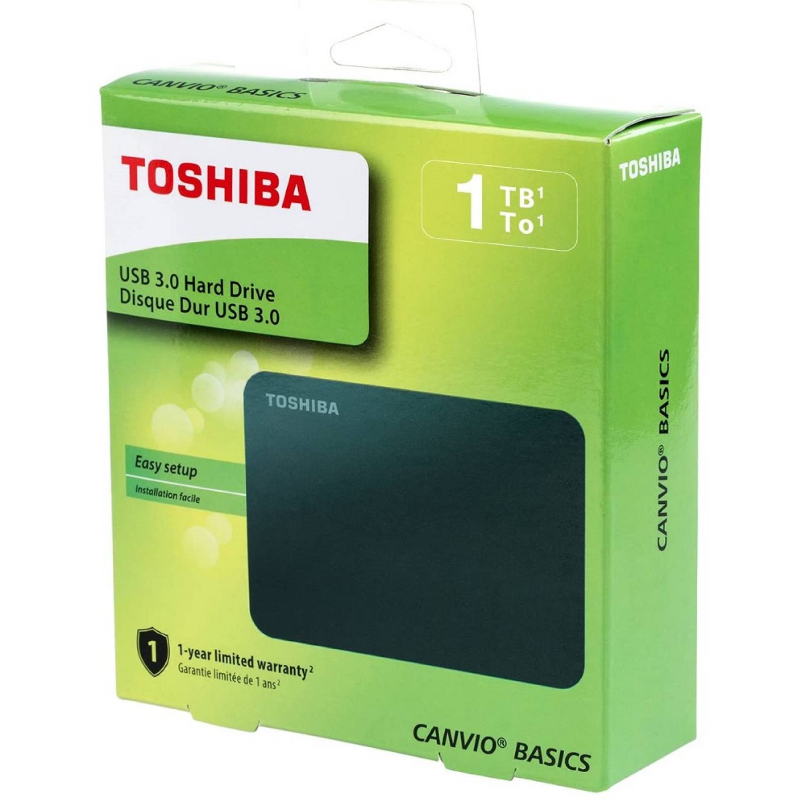 Disco Duro Externo TOSHIBA 1 TB USB HDTB410XK3AA