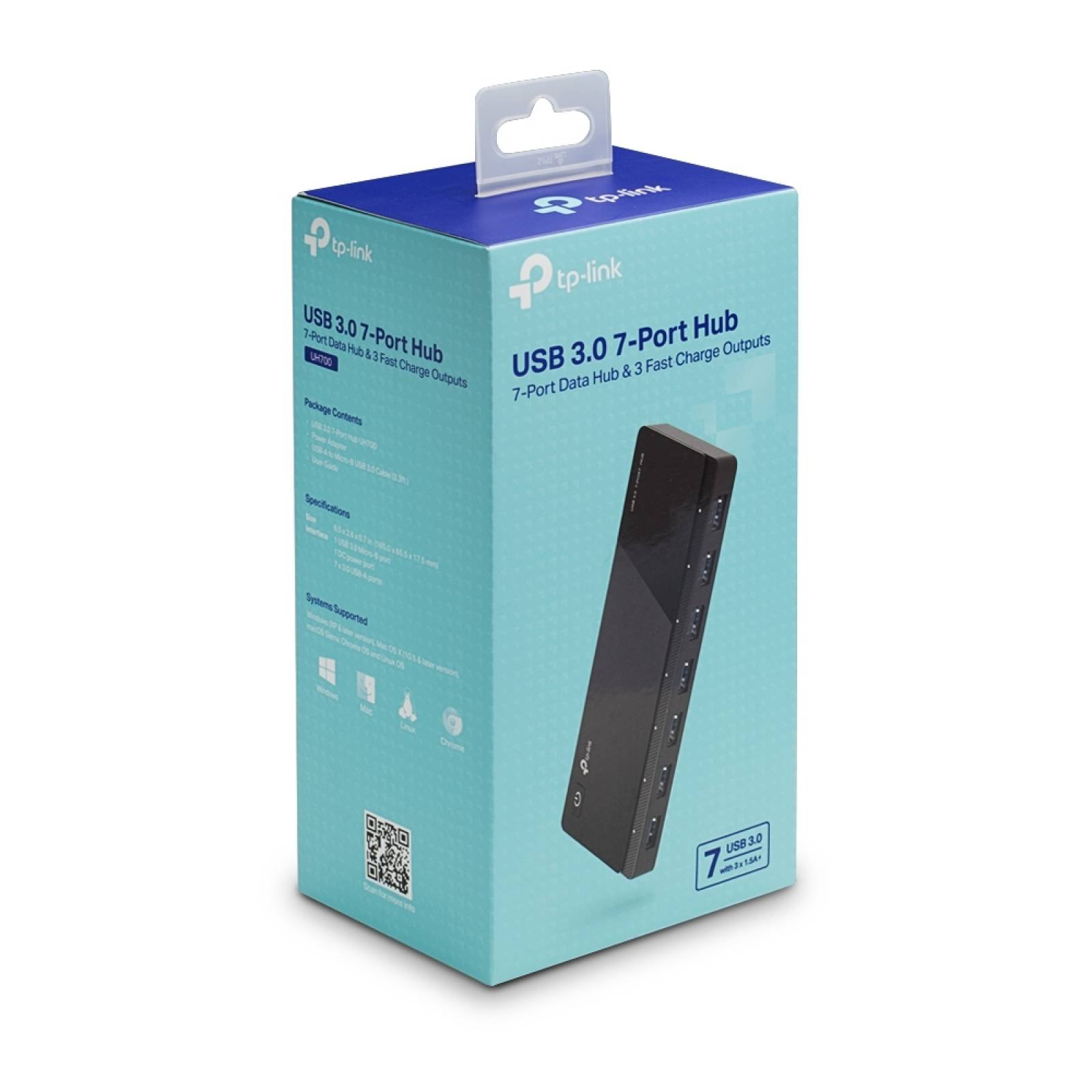 Adaptadores USB TP-Link 7ptos USB 3.0 5Gbps UH700