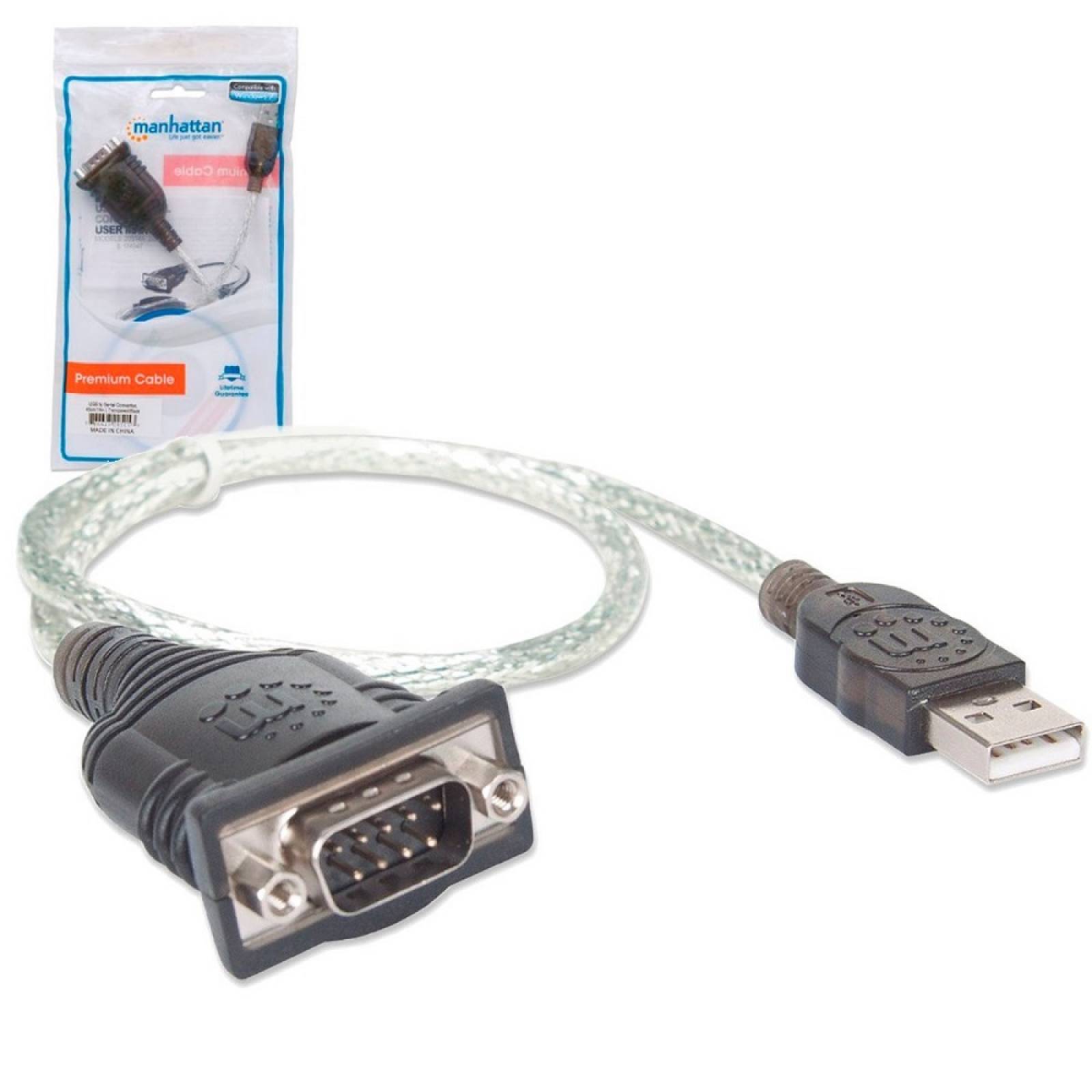 Cable convertidor de USB a Serial Manhattan 0,45 m 205153