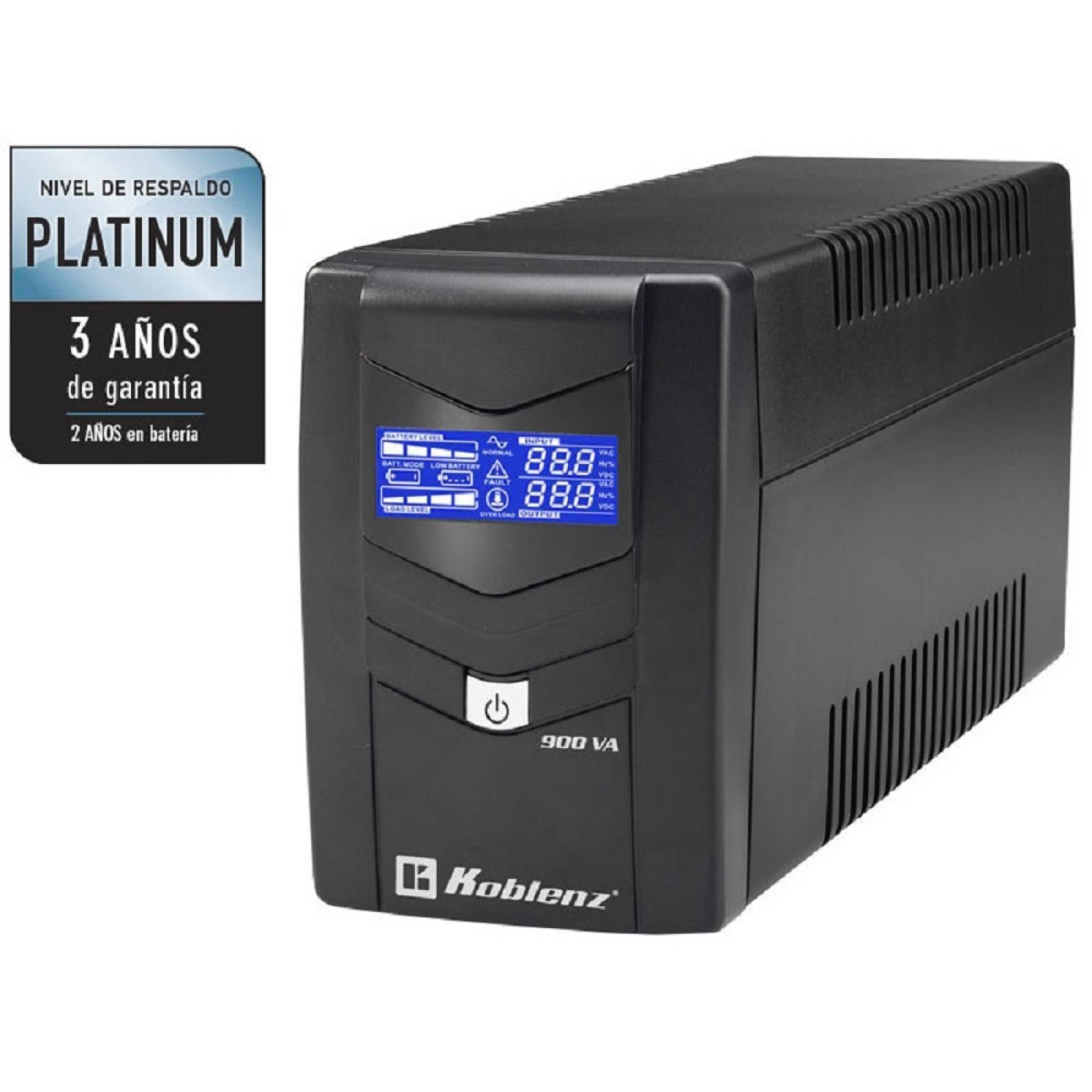 Regulador y respaldo Koblenz 900 VA 480 W 9011-USB/R