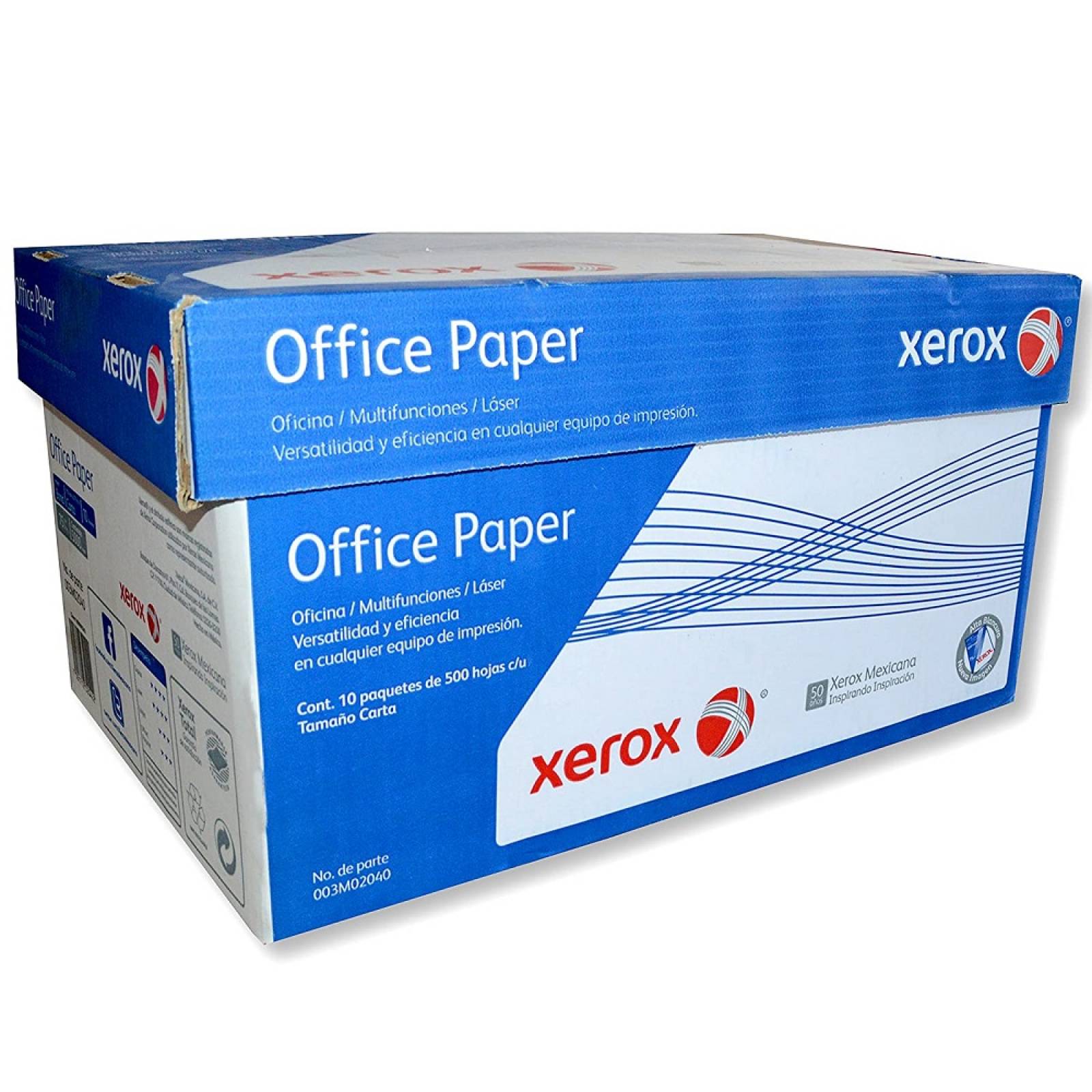 Caja de papel tamaño Carta Xerox 500 hojas 003M02040