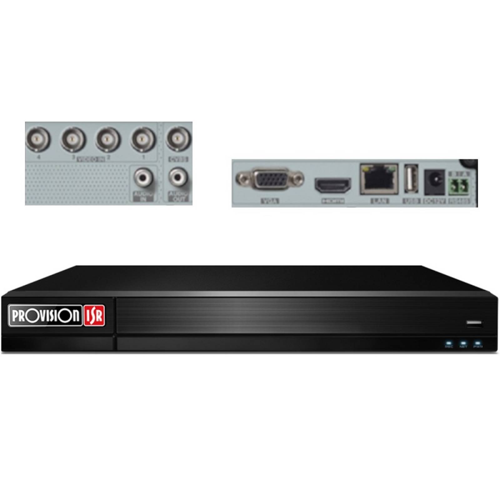DVR Provision-ISR 4 Canales 1080p Lite 6TB SH-4100A-2L