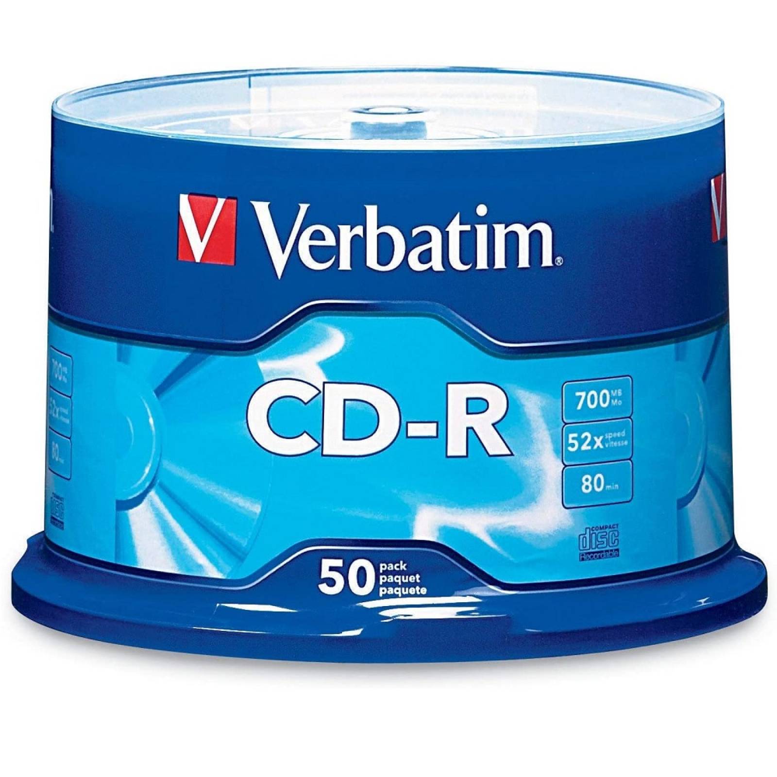 Disco CD-R Verbatim 700 MB 50 unidades 52x 80 min 94691