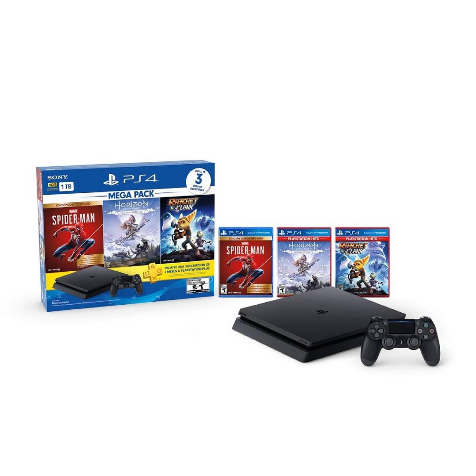 Playstation 4 Sony 1 tb 3 juegos control PS4-1TB PACK 15