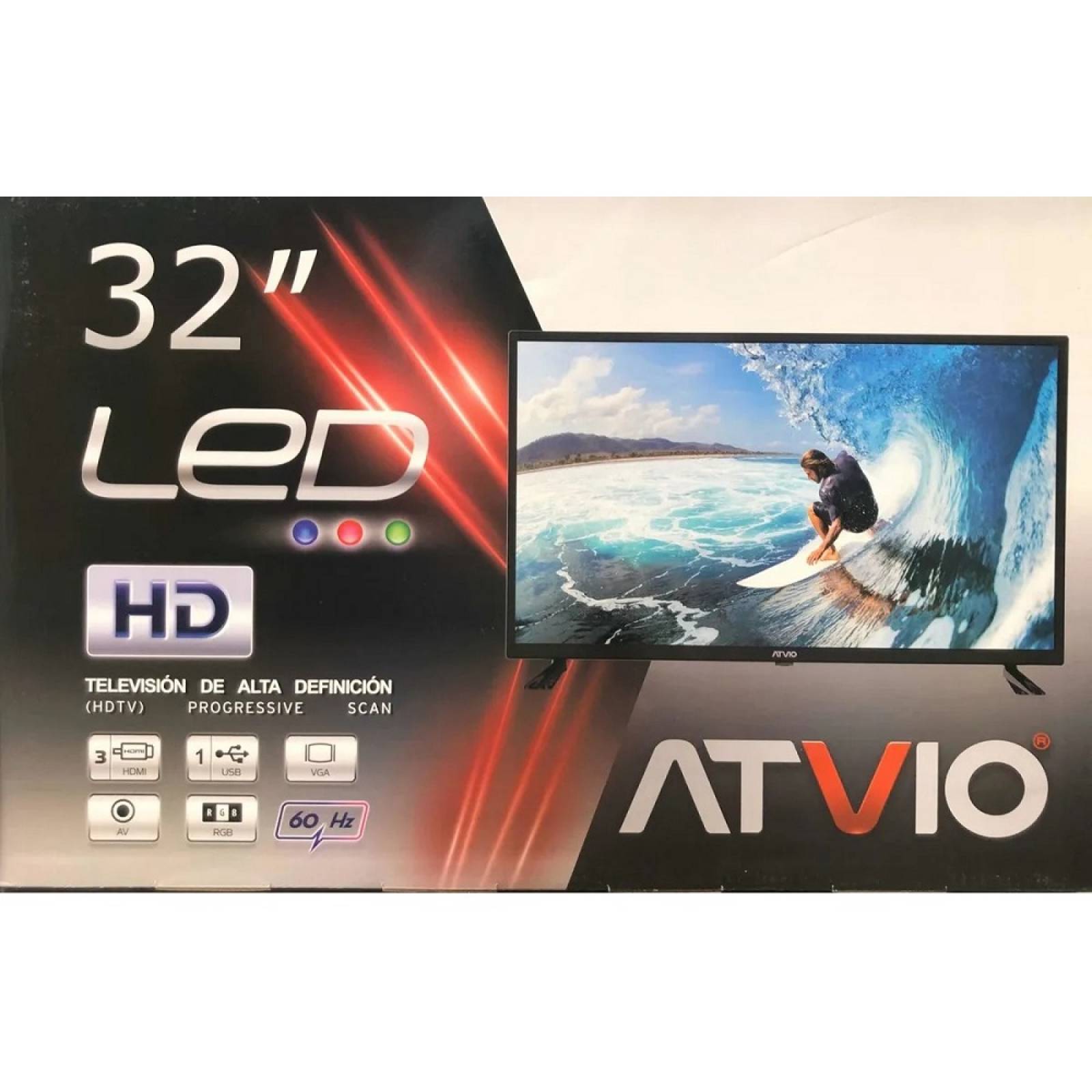 Smart TV 32 Atvio LED HD HDMI USB WiFi 60 Hz ATV-32SM