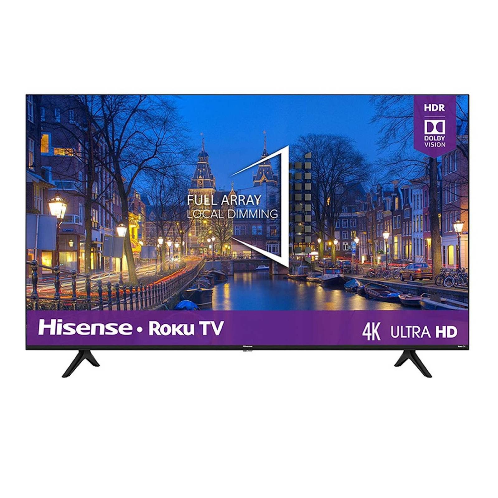 Smart TV 55 Hisense LED 4K UHD Roku TV Dolby 55R6000GM