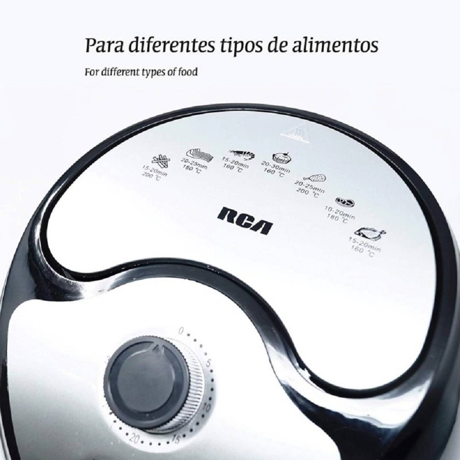 Freidora de aire Electrica RCA 1300 W Antiadherente RC-105