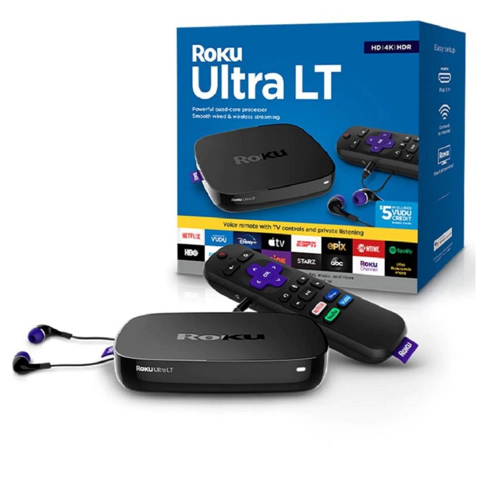 TV BOX Roku 4K UHD HDR HDMI Wifi Streaming 4662RW