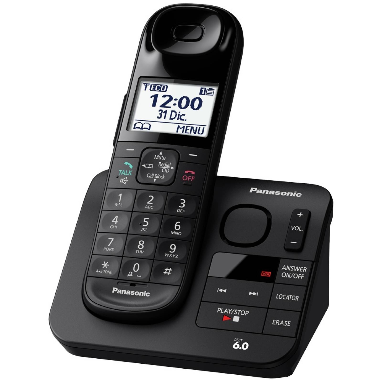 Teléfono Fijo Panasonic Inalámbrico Expandible  KX-TGL430 - Reacondicionado