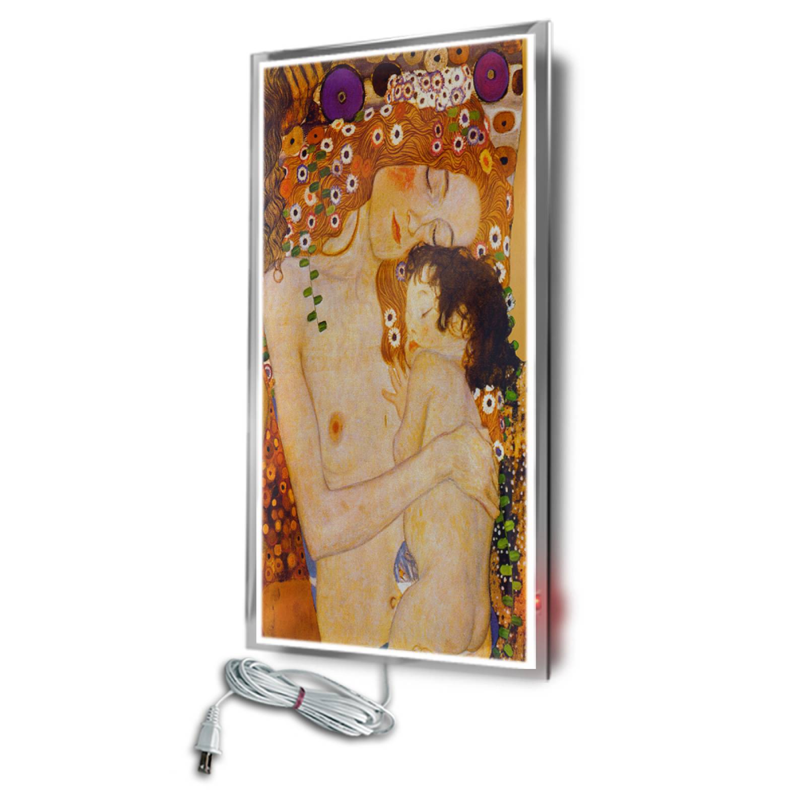Calefactor de Panel infrarrojo en Cristal para Pared, California Wave Mother and Child de 380W 60x90cm, Mod: 114CaSol