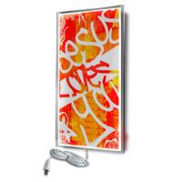 Calefactor De Panel Infrarrojo En Cristal Para Pared, California Wave Jesus Loves You De 380W 60X90Cm, Mod: 088Casol