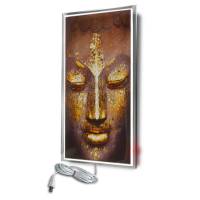 Calefactor De Panel Infrarrojo En Cristal Para Pared, California Wave Buda De 380W 60X90Cm, Mod: 098Casol