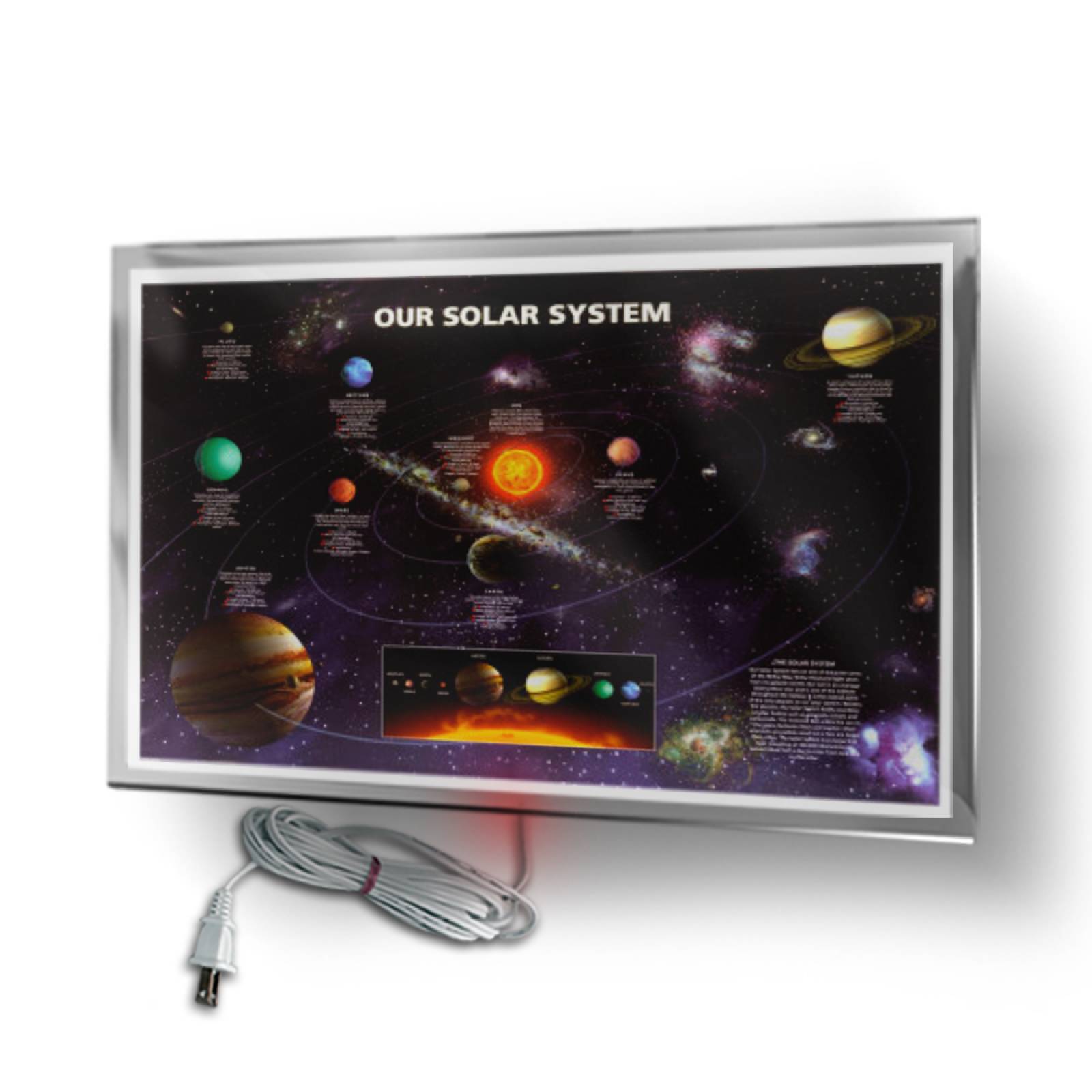 Calefactor de Panel infrarrojo en Cristal para Pared, California Wave Sistema solar de 380W 60x90cm, Mod: 065CaSol