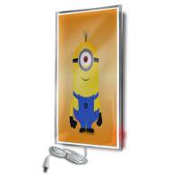 Calefactor De Panel Infrarrojo En Cristal Para Pared, California Wave Minions De 380W 60X90Cm, Mod: 131Casol