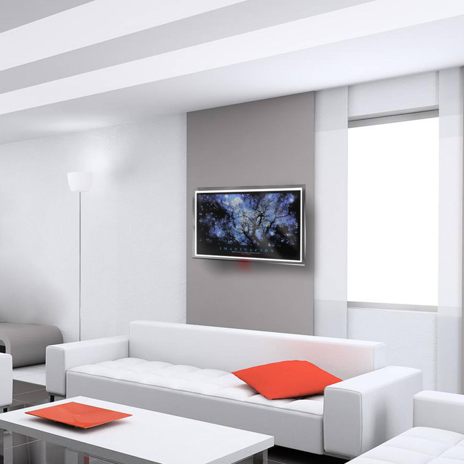 Calefactor de Panel infrarrojo en Cristal para Pared, California Wave Imaginación de 380W 60x90cm, Mod: 055CaSol