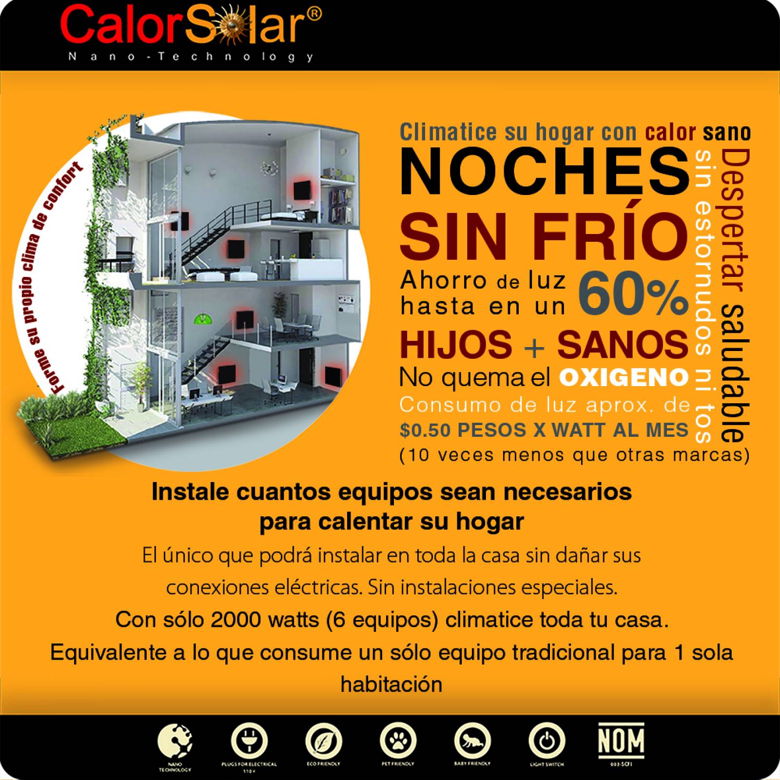 Calefactor de Panel infrarrojo en Cristal para Pared, California Wave Persistencia de 380W 60x90cm, Mod: 074CaSol