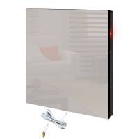 Calefactor De Panel Infrarrojo En Cristal Para Pared, Miami Wave White Angel De 380W 60X60Cm, Mod: 342Casol-B
