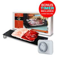 Descongelador, Deshidratador Y Calentador De Alimentos Infrarrojo, Newyork Wave Organic Defroster Negro, 120W, 17X56Cm, Mod: 1Csod-Ne