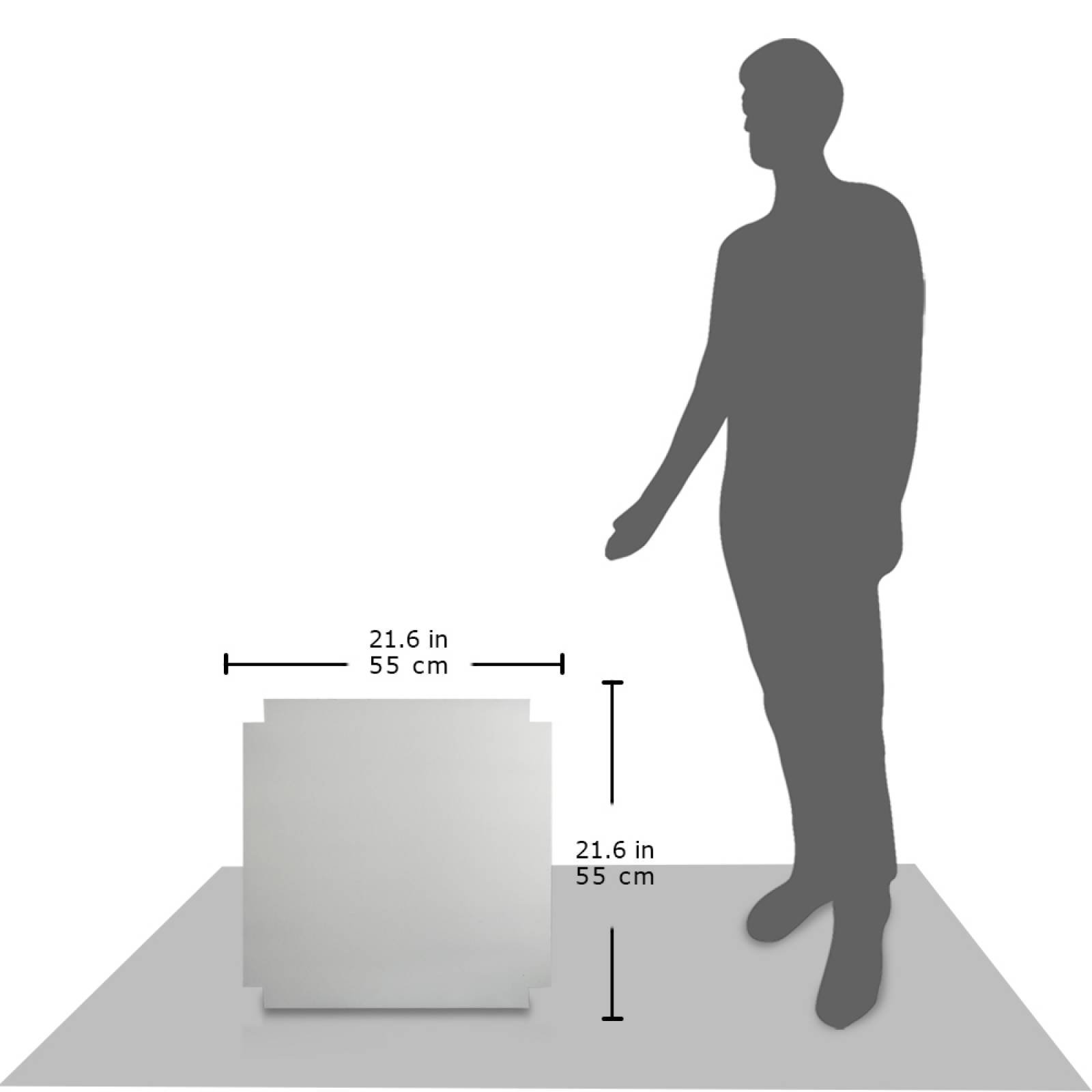 Aislante Cerámico Protector Térmico para Pared de 55 x 55 cm Blanco, Mod: 1PTPBl