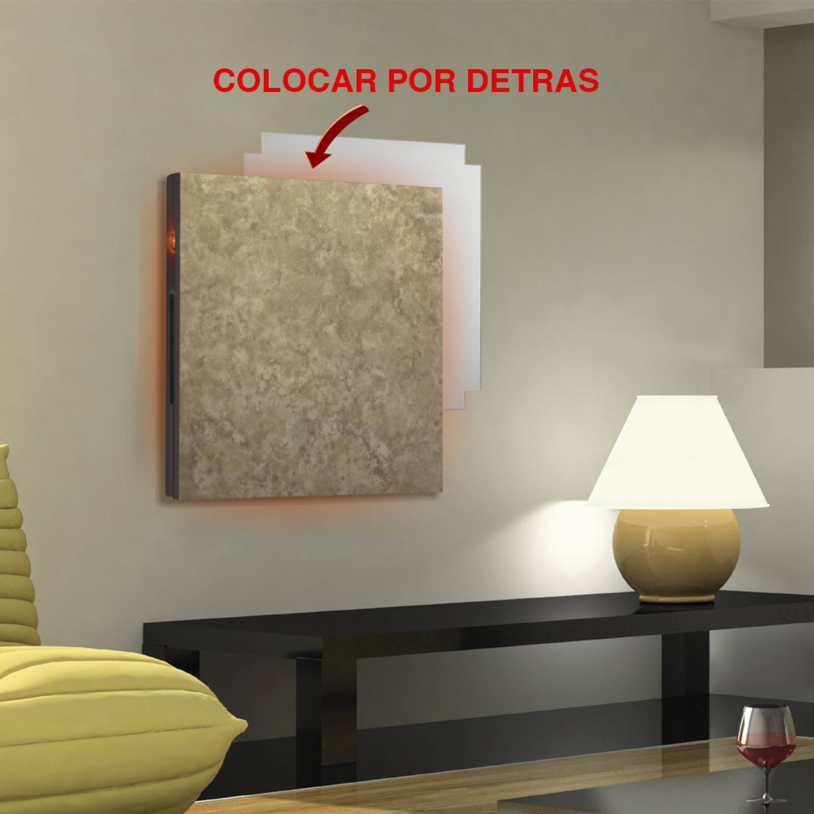 Aislante Cerámico Protector Térmico para Pared de 55 x 55 cm Blanco, Paquete 3 Piezas, Mod: 1PTPP3Bl