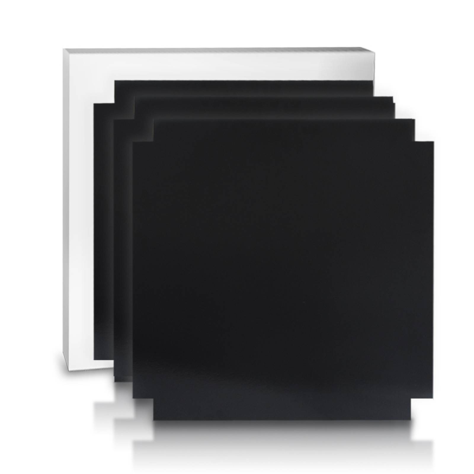 Aislante Cerámico Protector Térmico para Pared de 55 x 55 cm Negro, Paquete 3 Piezas, Mod: 1PTPP3Ne