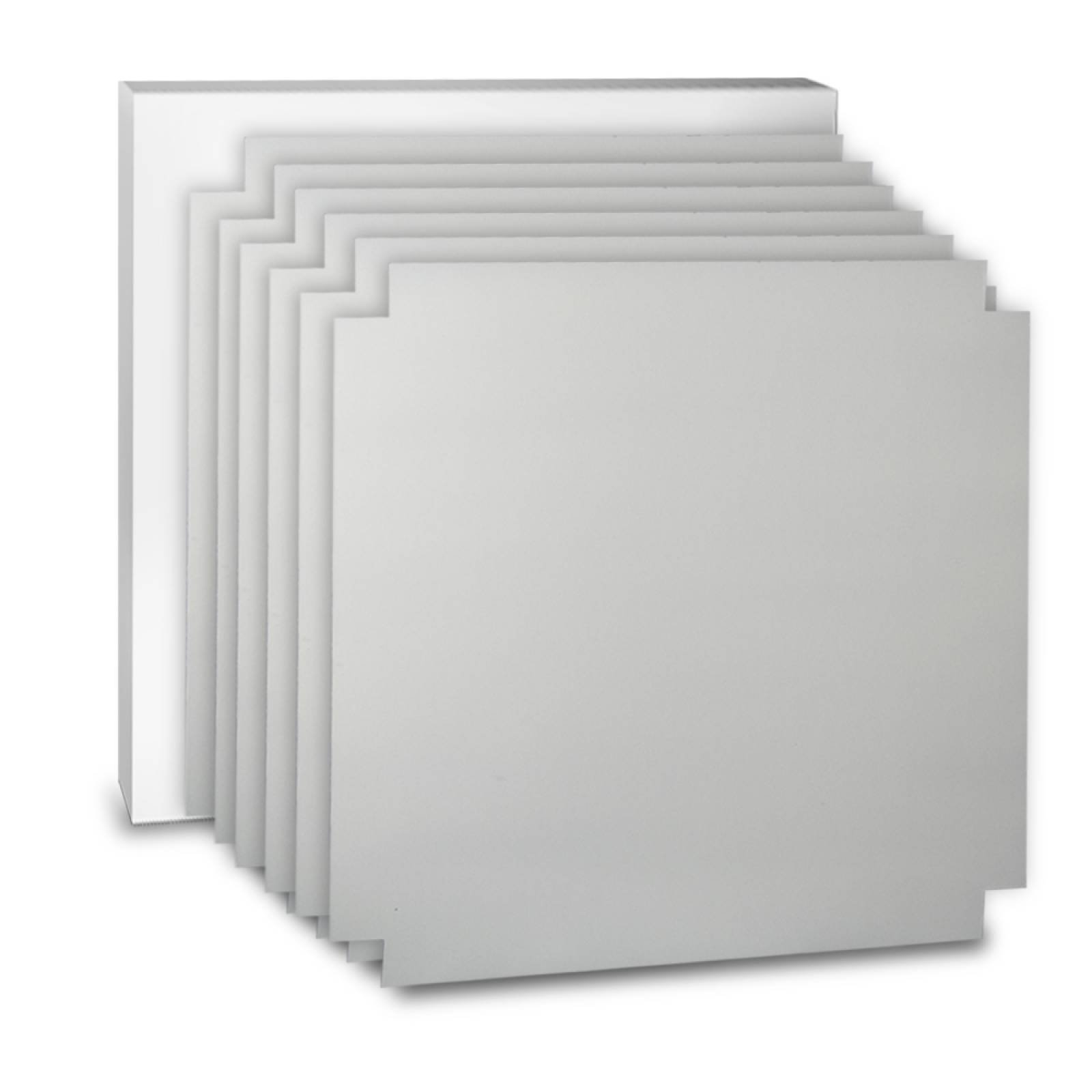 Aislante Cerámico Protector Térmico para Pared de 55 x 55 cm Blanco, Paquete 6 Piezas, Mod: 1PTPP6Bl