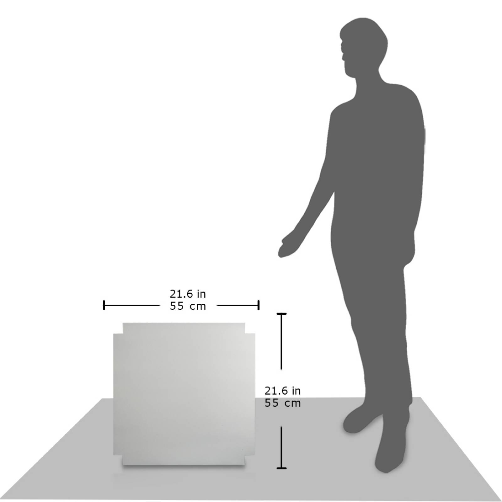 Aislante Cerámico Protector Térmico para Pared de 55 x 55 cm Blanco, Paquete 6 Piezas, Mod: 1PTPP6Bl