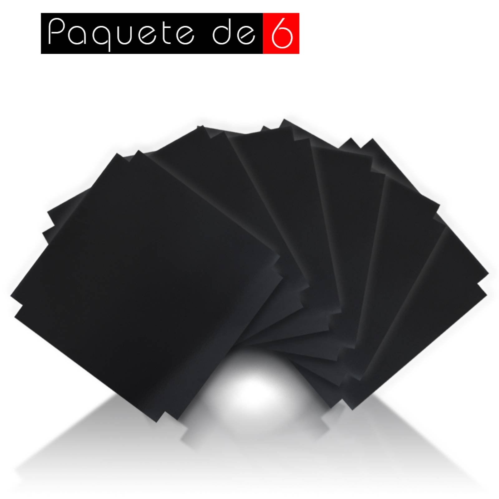 Aislante Cerámico Protector Térmico para Pared de 55 x 55 cm Negro, Paquete 6 Piezas, Mod: 1PTPP6Ne